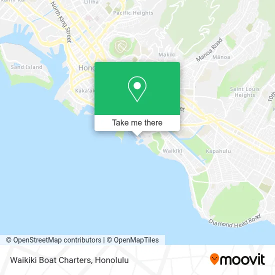 Waikiki Boat Charters map