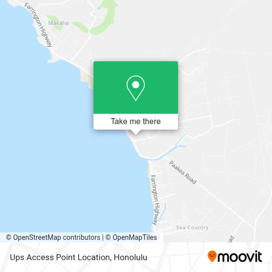 Ups Access Point Location map