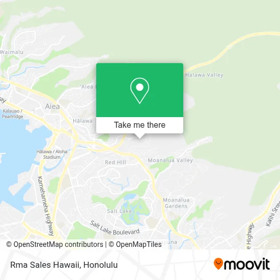 Rma Sales Hawaii map