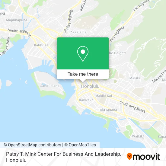 Patsy T. Mink Center For Business And Leadership map