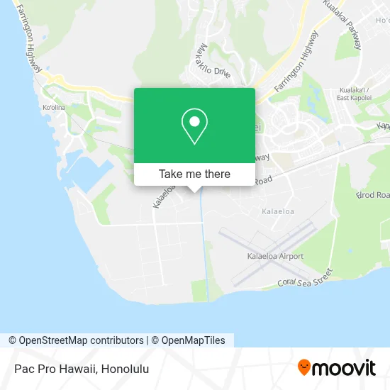 Pac Pro Hawaii map