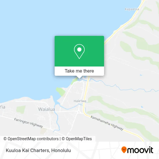 Kuuloa Kai Charters map