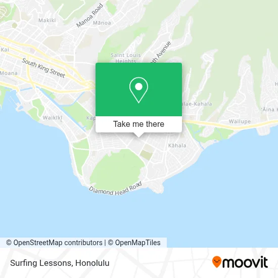 Surfing Lessons map