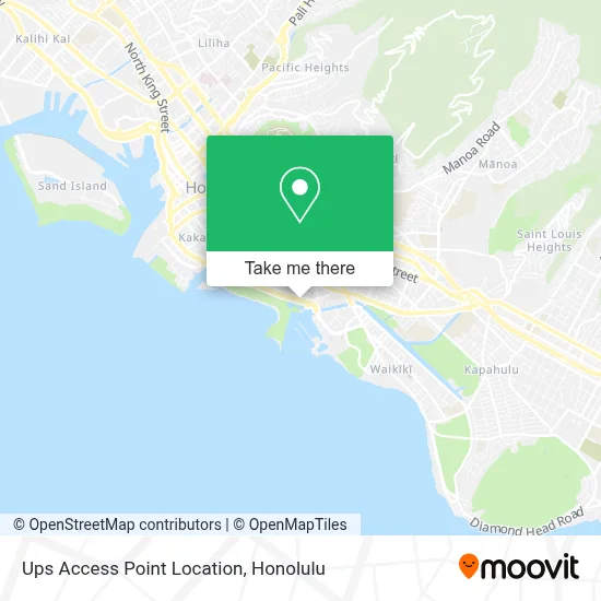 Ups Access Point Location map