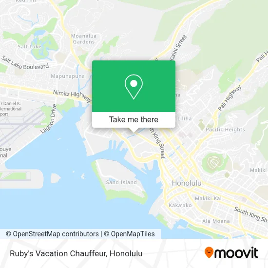 Ruby's Vacation Chauffeur map