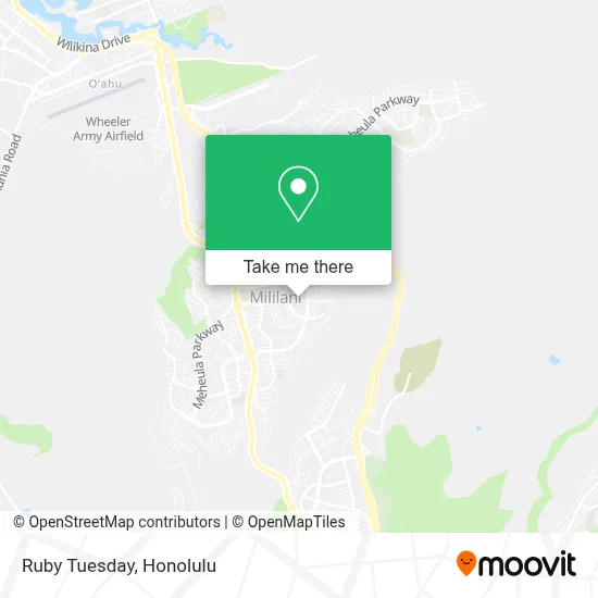 Ruby Tuesday map