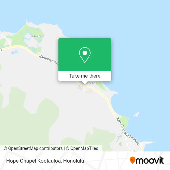 Hope Chapel Koolauloa map