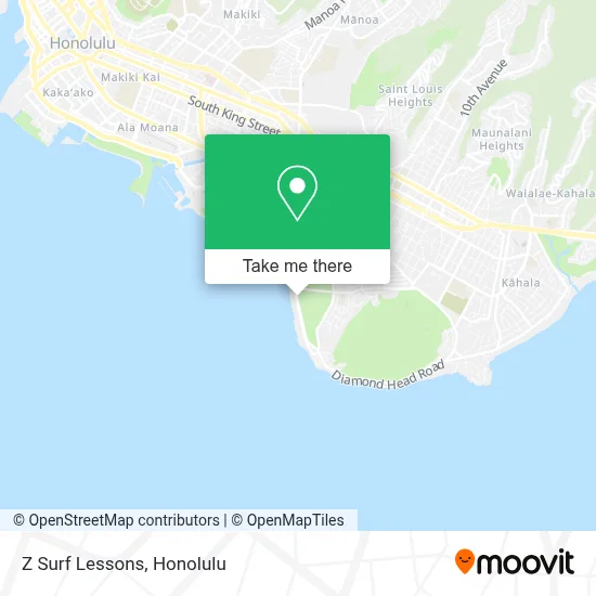 Z Surf Lessons map