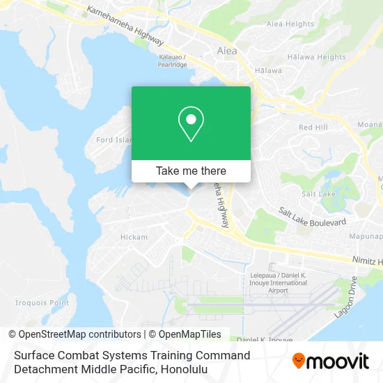 Surface Combat Systems Training Command Detachment Middle Pacific map