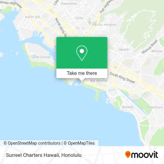 Surreel Charters Hawaii map