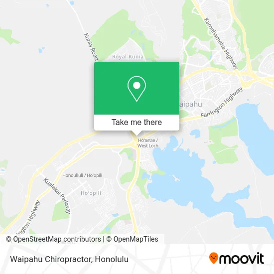 Waipahu Chiropractor map