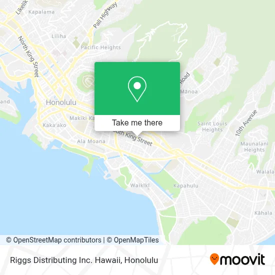 Riggs Distributing Inc. Hawaii map