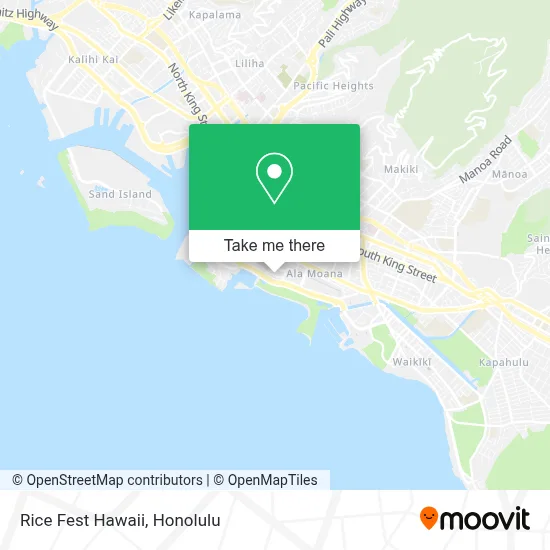 Rice Fest Hawaii map