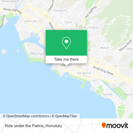 Ride under the Palms map