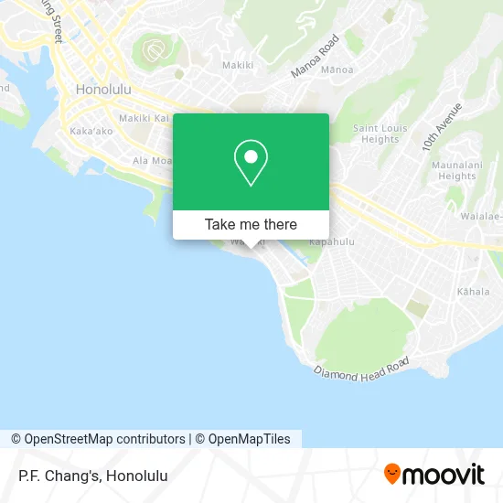 P.F. Chang's map