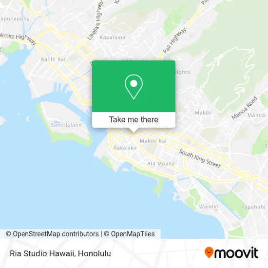 Ria Studio Hawaii map