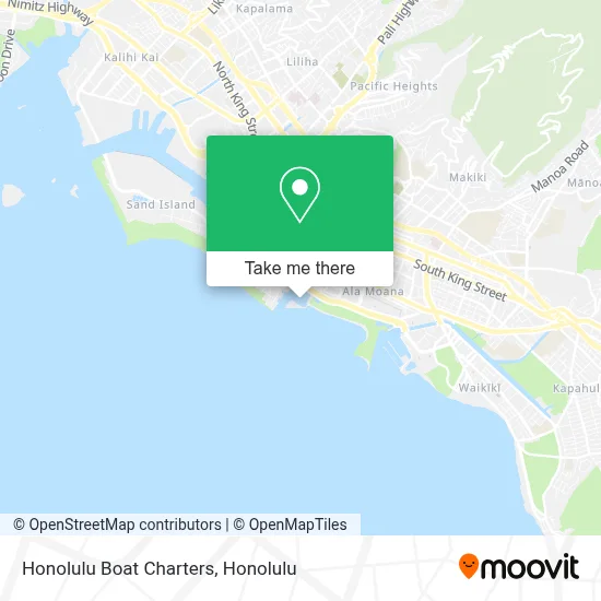 Mapa de Honolulu Boat Charters