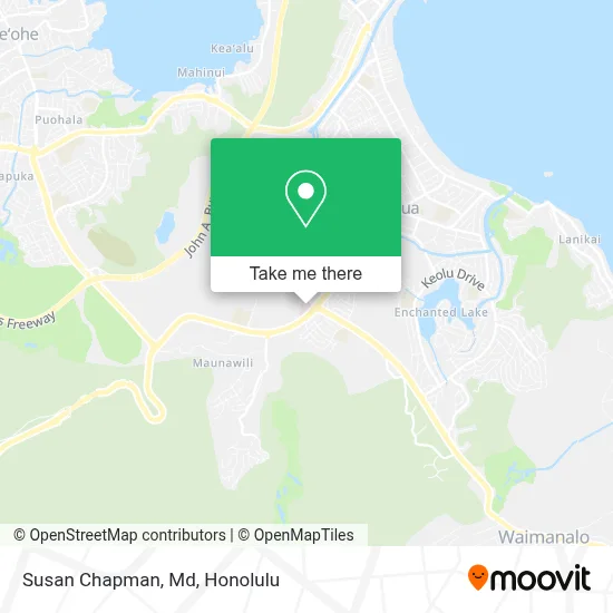 Susan Chapman, Md map