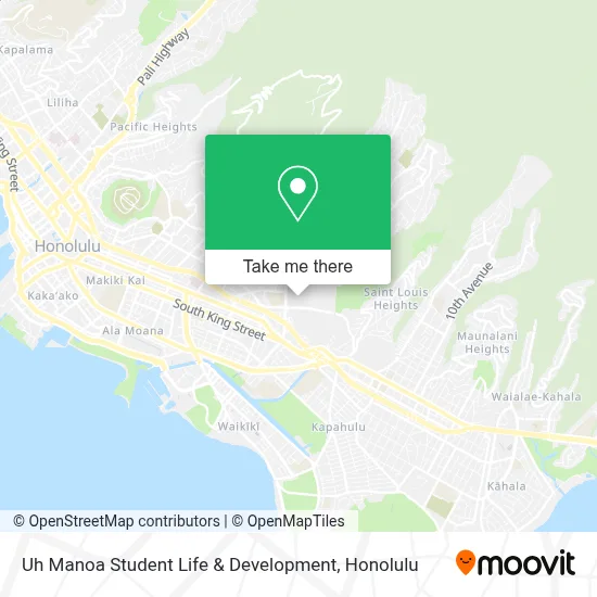 Uh Manoa Student Life & Development map