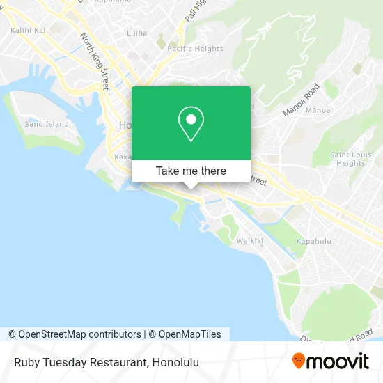 Ruby Tuesday Restaurant map