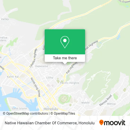 Native Hawaiian Chamber Of Commerce map