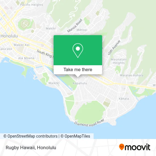 Rugby Hawaii map