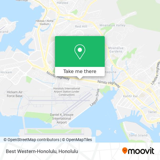 Best Western-Honolulu map