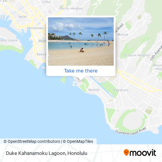 Duke Kahanamoku Lagoon map