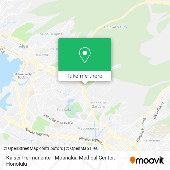 Kaiser Permanente - Moanalua Medical Center map