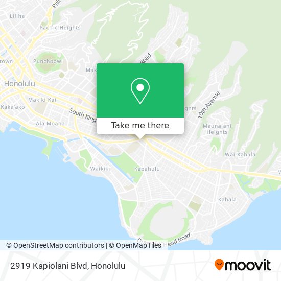 Mapa de 2919 Kapiolani Blvd