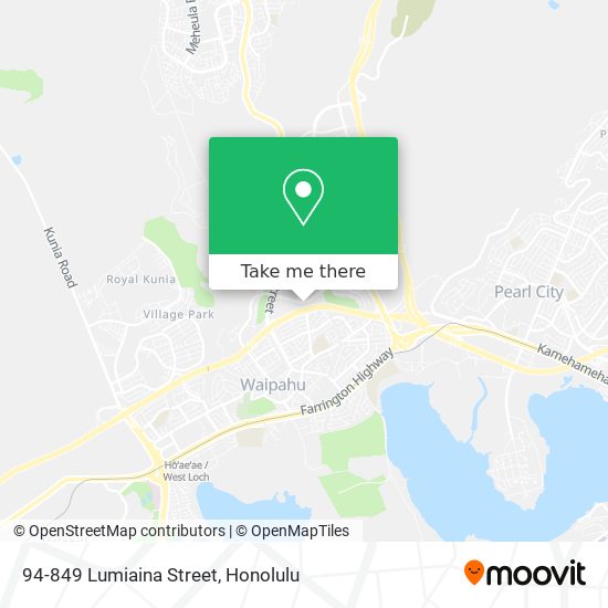 94-849 Lumiaina Street map