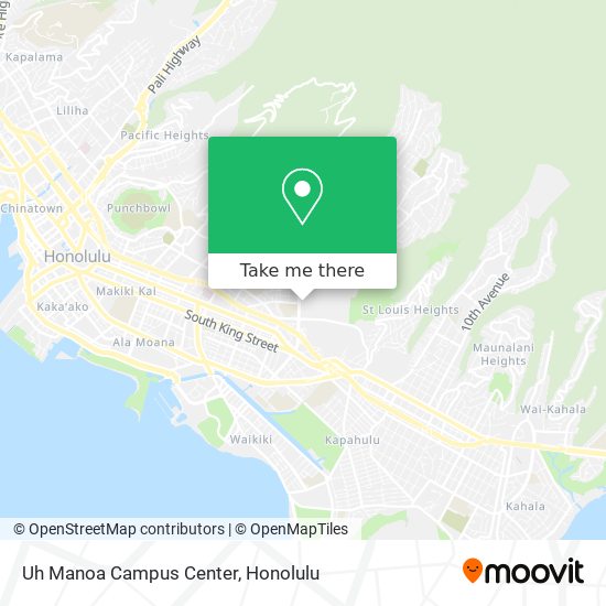 Uh Manoa Campus Center map