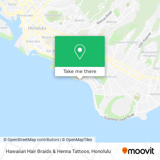 Hawaiian Hair Braids & Henna Tattoos map