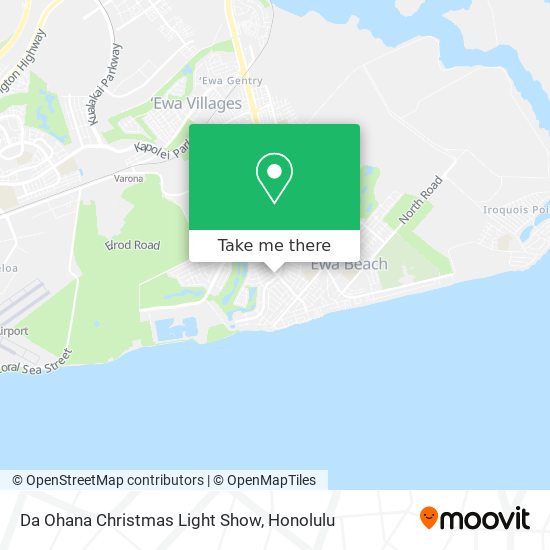 Mapa de Da Ohana Christmas Light Show