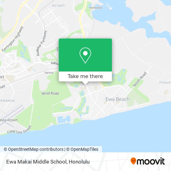 Ewa Makai Middle School map