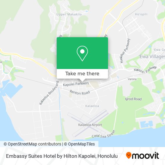 Embassy Suites Hotel by Hilton Kapolei map