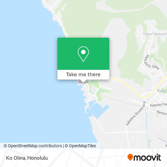 Ko Olina map