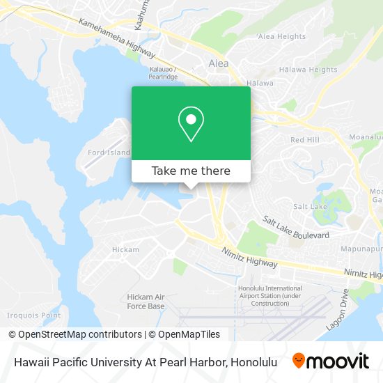 Hawaii Pacific University At Pearl Harbor map