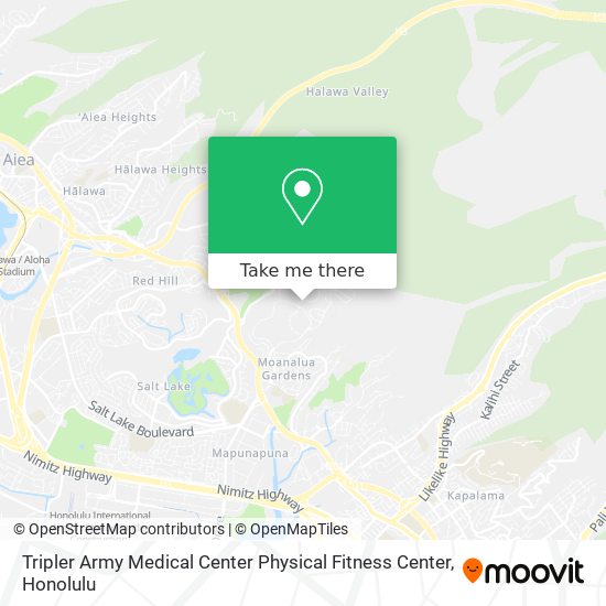 Tripler Army Medical Center Physical Fitness Center map