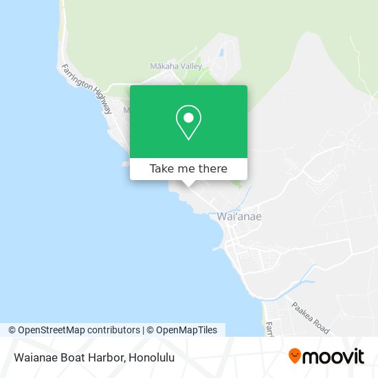 Waianae Boat Harbor map