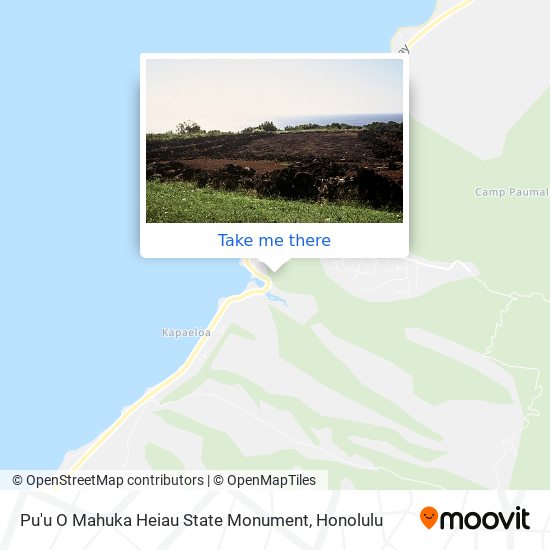 Pu'u O Mahuka Heiau State Monument map