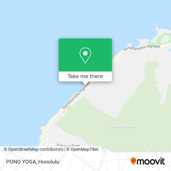 PONO YOGA map