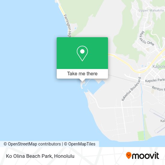 Ko Olina Beach Park map