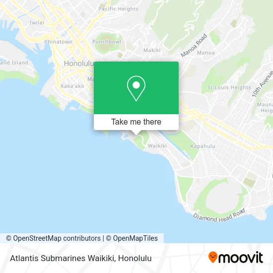 Atlantis Submarines Waikiki map