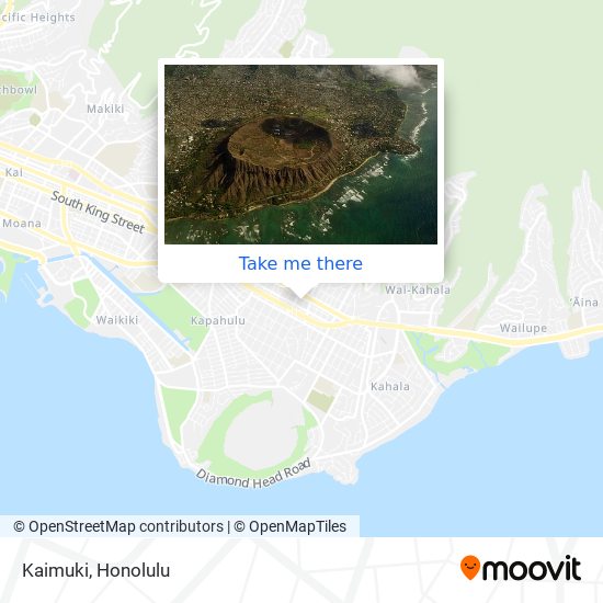 Kaimuki map