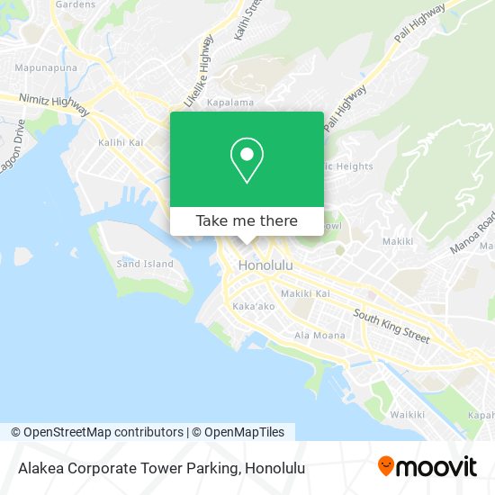 Alakea Corporate Tower Parking map