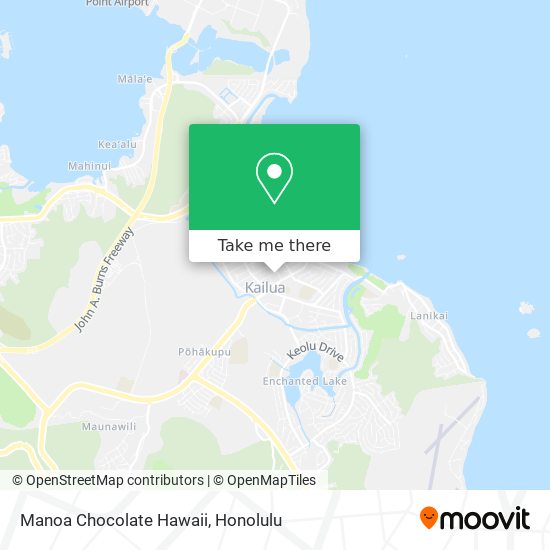 Mapa de Manoa Chocolate Hawaii