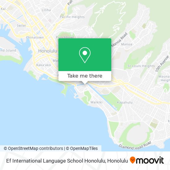Ef International Language School Honolulu map