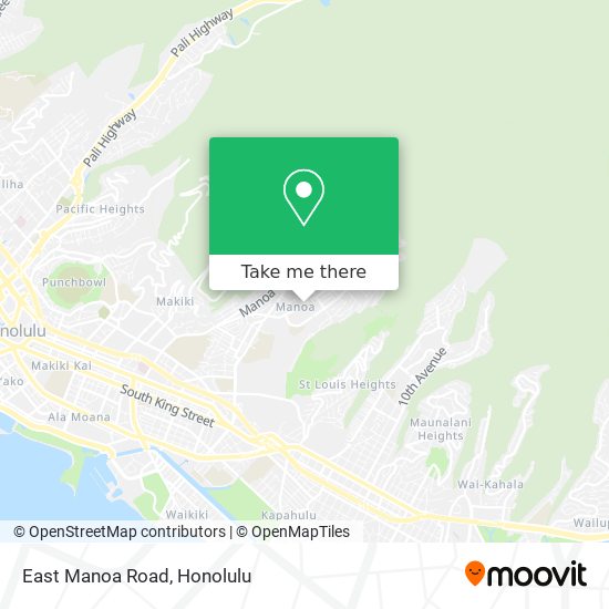 East Manoa Road map