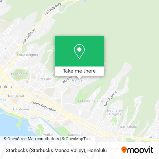 Starbucks (Starbucks Manoa Valley) map